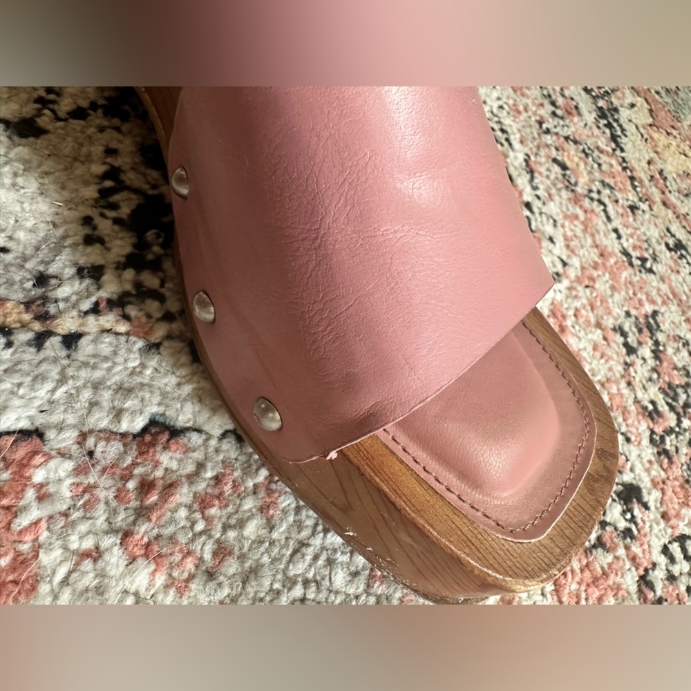 Splendid Brexlee square toe Platform Clogs 9.5 - image 6